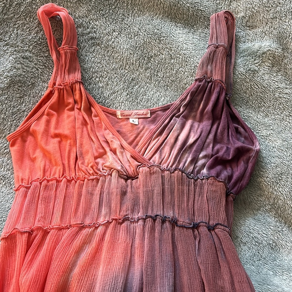 Soft Tone Dyed Cute Top-sz M/L
